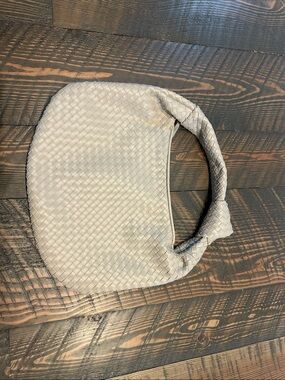 Anthropologie Woven Hobo Shoulder Bag in Light Tan